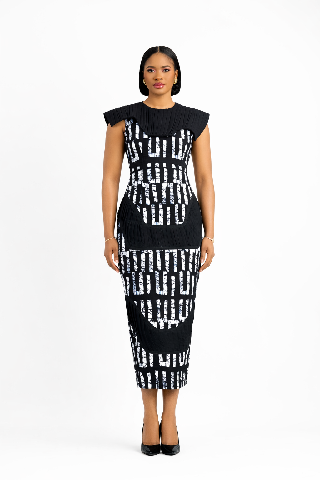 KWELUAKU ADIRE DRESS