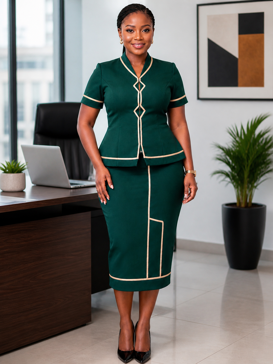 LYN SET (Emerald Green)