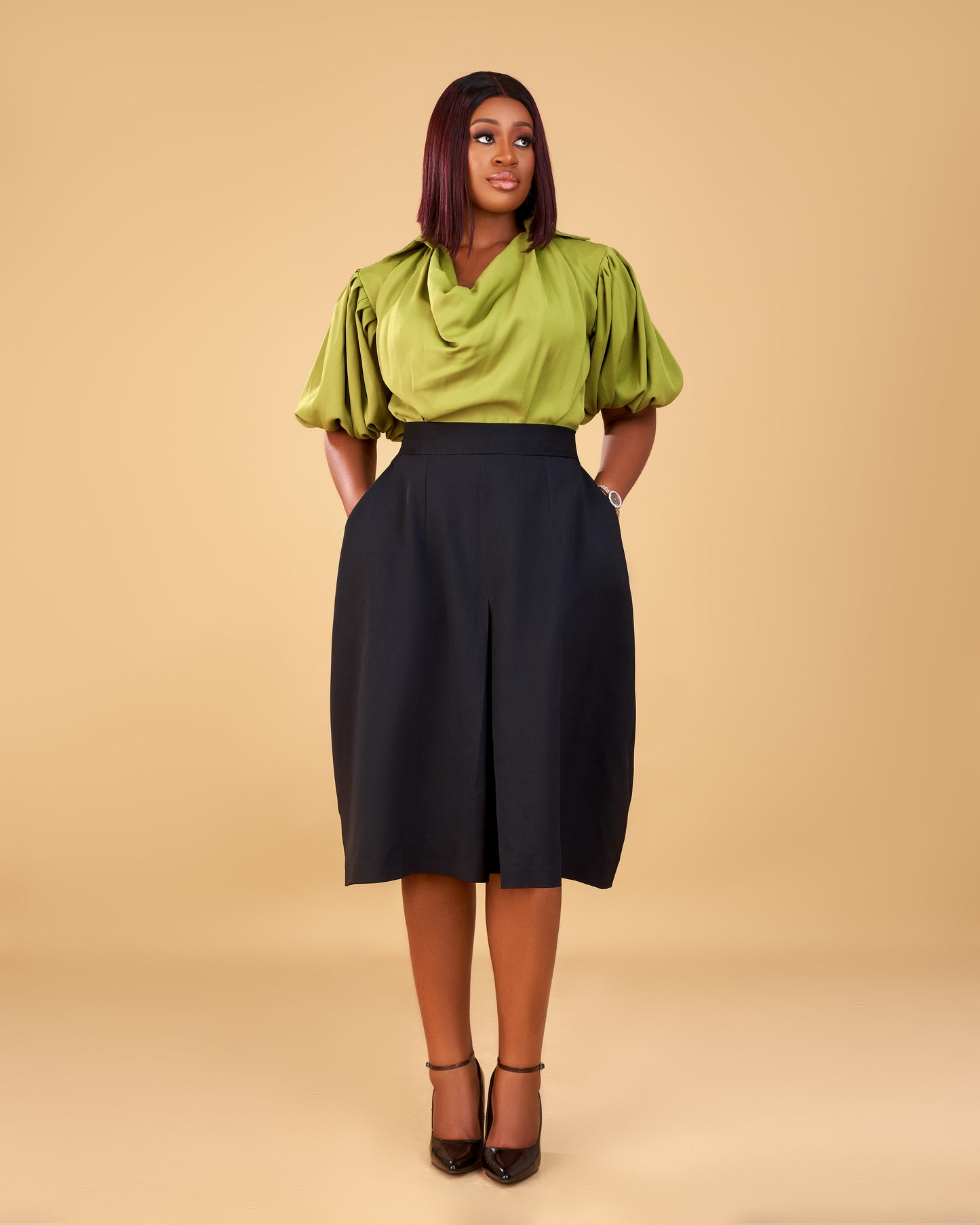 ACCRA SET (0LIVE GREEN AND BLACK)