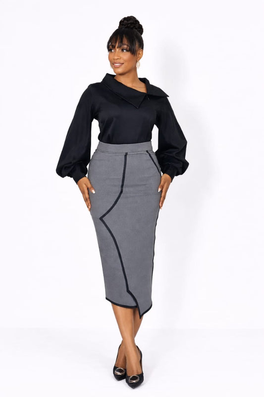SAMIRA SET (BLACK AND GRAY)